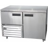 Under Bar 1,5 door fridge Stainless steel - QUB4S/C
