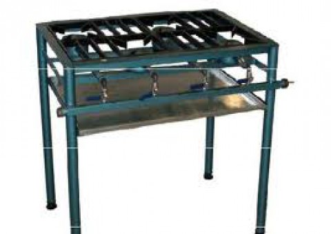 Caterlogic Boiling Table Staggered 4 burner Econo (Gas Stove) - CBTS0004
