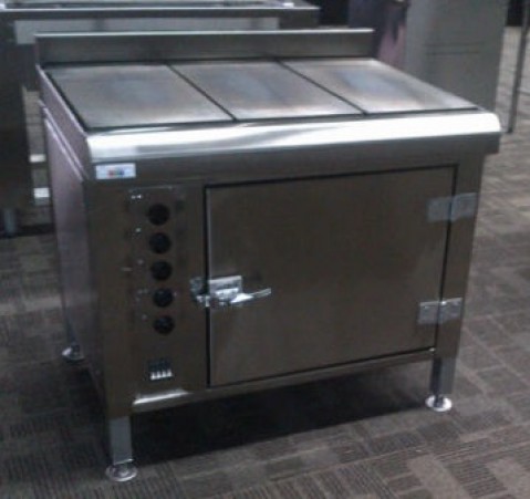 3 Plate Solid Range Oven Electric - RS3